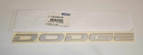 Mopar DODGE emblem- Silver