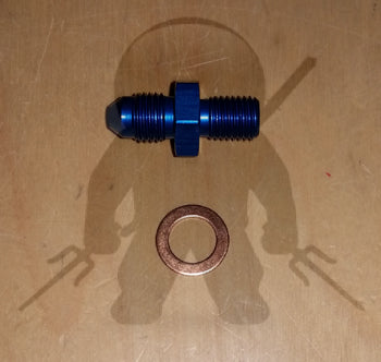 Mitsubishi 3000GT Stealth -4AN Front Turbo Oil Feed Adapter