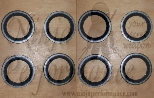 Mitsubishi OEM 3000GT Stealth Oil Cooler Banjo Bolt Gasket Set of 8
