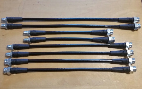 Techna-Fit 3000GT Stealth Stainless Steel Braided Brake Lines FWD Black