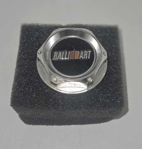 Oil Cap Ralli Art Style Silver