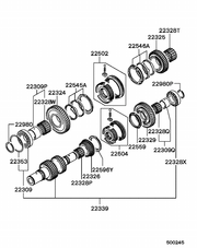 Mitsubishi OEM 3000GT/Stealth Snap Ring MR166746