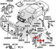 Mitsubishi OEM 3000GT Stealth Wheel Liner Splash Guard Driver Side Crank Pulley Access Plug