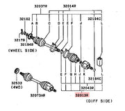 Mitsubishi AWD Front CV Joint Boot Kit 1993+ Inner AM