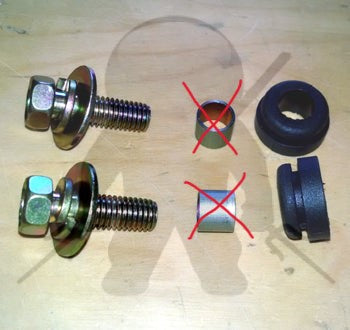 Mitsubishi OEM 3000GT Stealth Partial Fuel Filter Bracket Fastener Kit