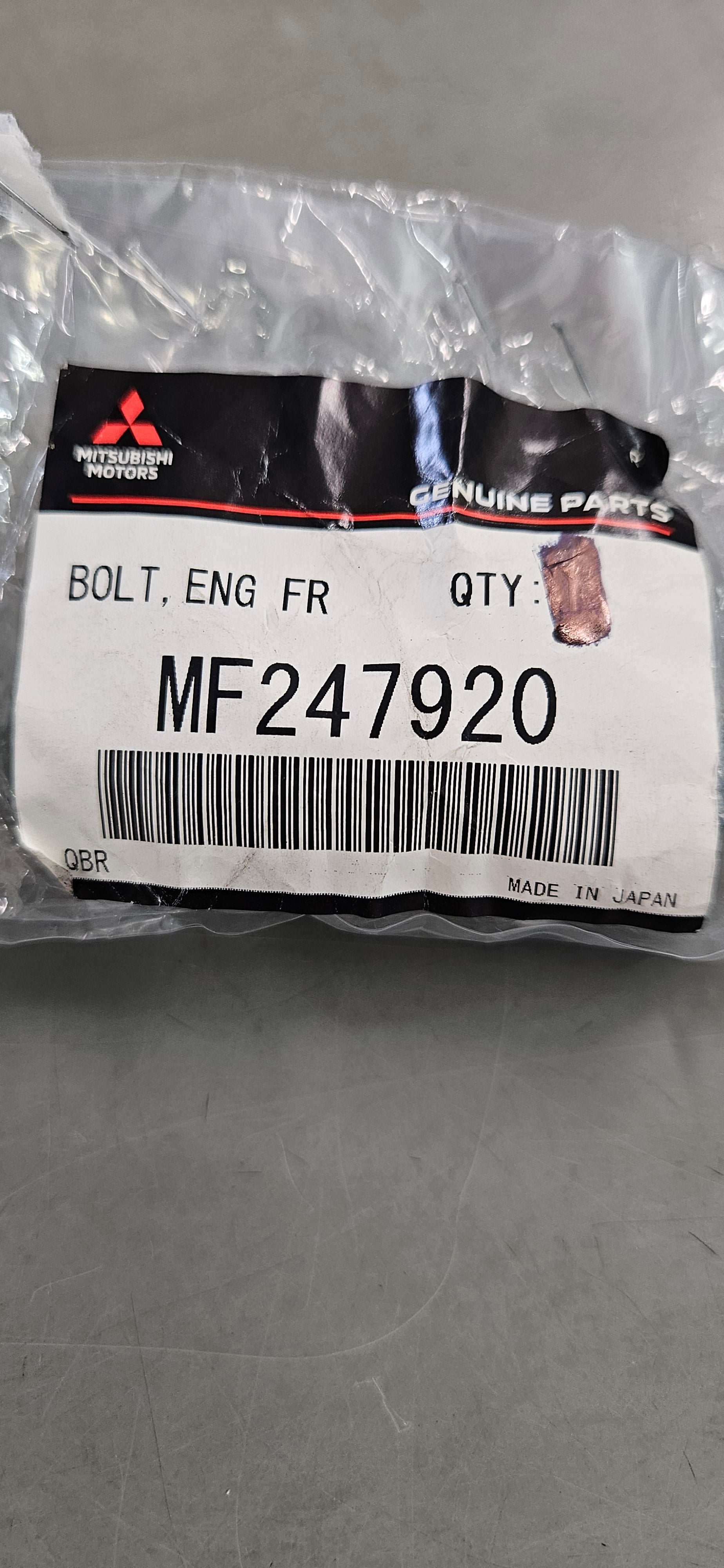 Mitsubishi OEM 3000GT Stealth Engine FR Mounting Bolt