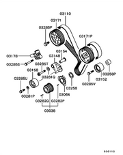 Mitsubishi OEM 6G72 SOHC 93-99 Crank Timing Blade