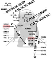 Mitsubishi OEM 6G72 DOHC Valve Spring Retainer Locks/Keepers - Set of 24