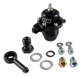AEM High Volume Adjustable FPR Black 25-303BK