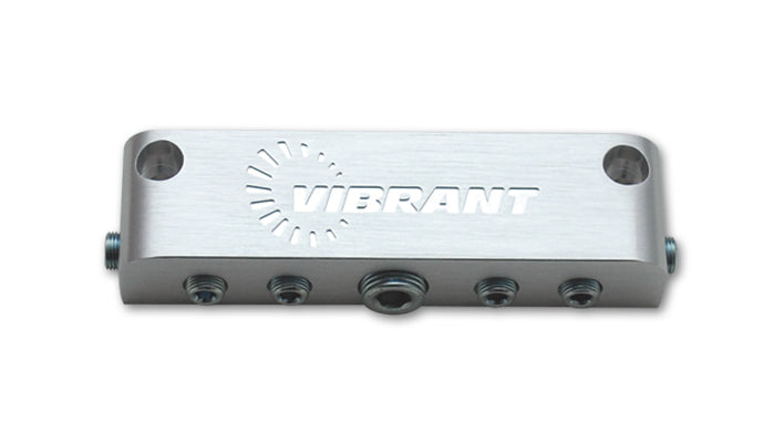 Vibrant Aluminum Vacuum Manifold - Anodized Silver